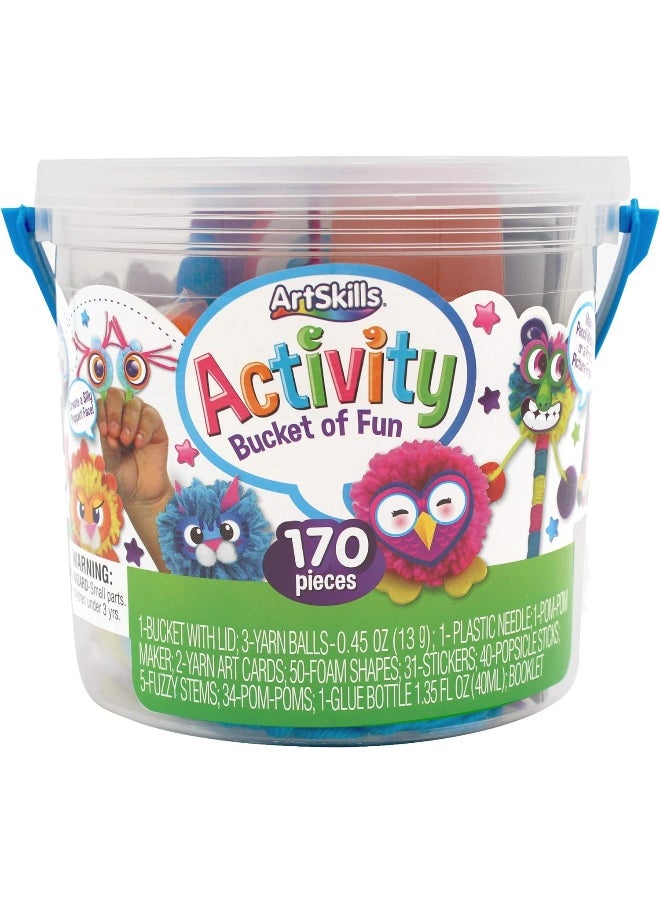 ArtSkills ArtSkills Activity Bucket, Arts and Crafts Supplies, Assorted Colors and Shapes, 170 Count  - Image 5