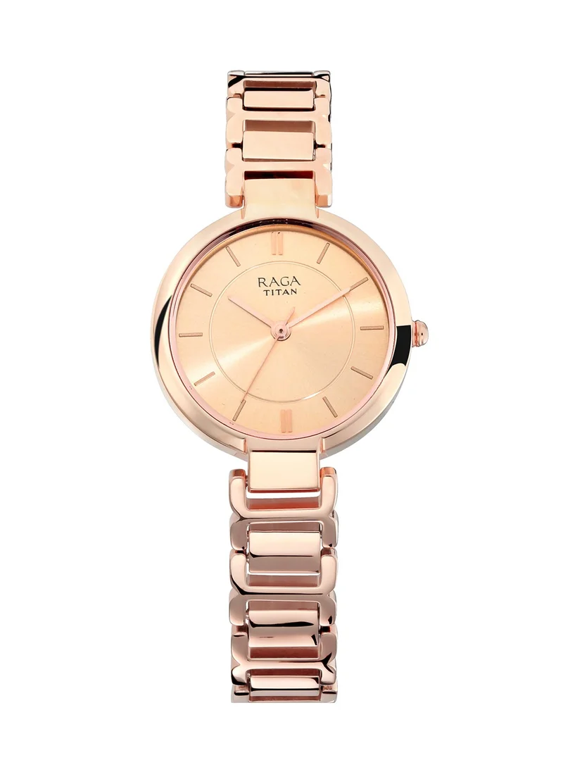 تيتان Raga Women's Sundial Gold Elegance: The Timeless Statement Watch