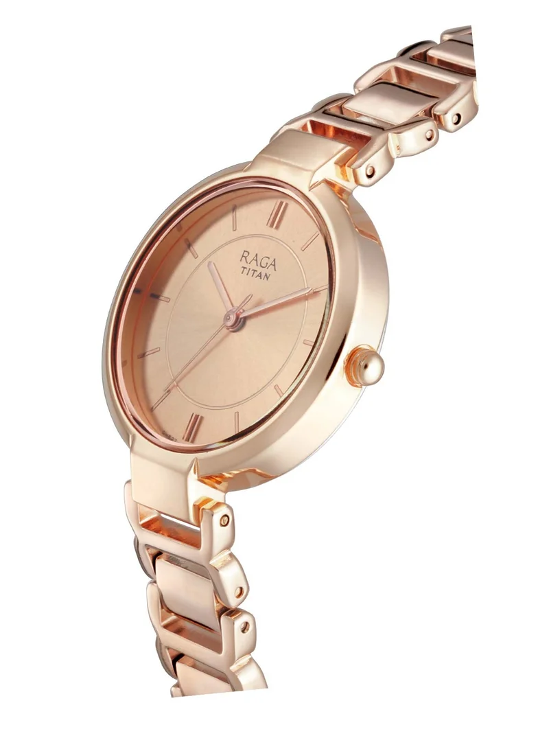 TITAN Raga Women's Sundial Gold Elegance: The Timeless Statement Watch