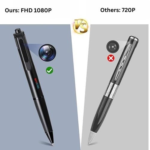 smars FHD Pocket Pen Body Camera | Mini Security Indoor Outdoor Camera with Audio Video Recording | MSR88 - Image 5