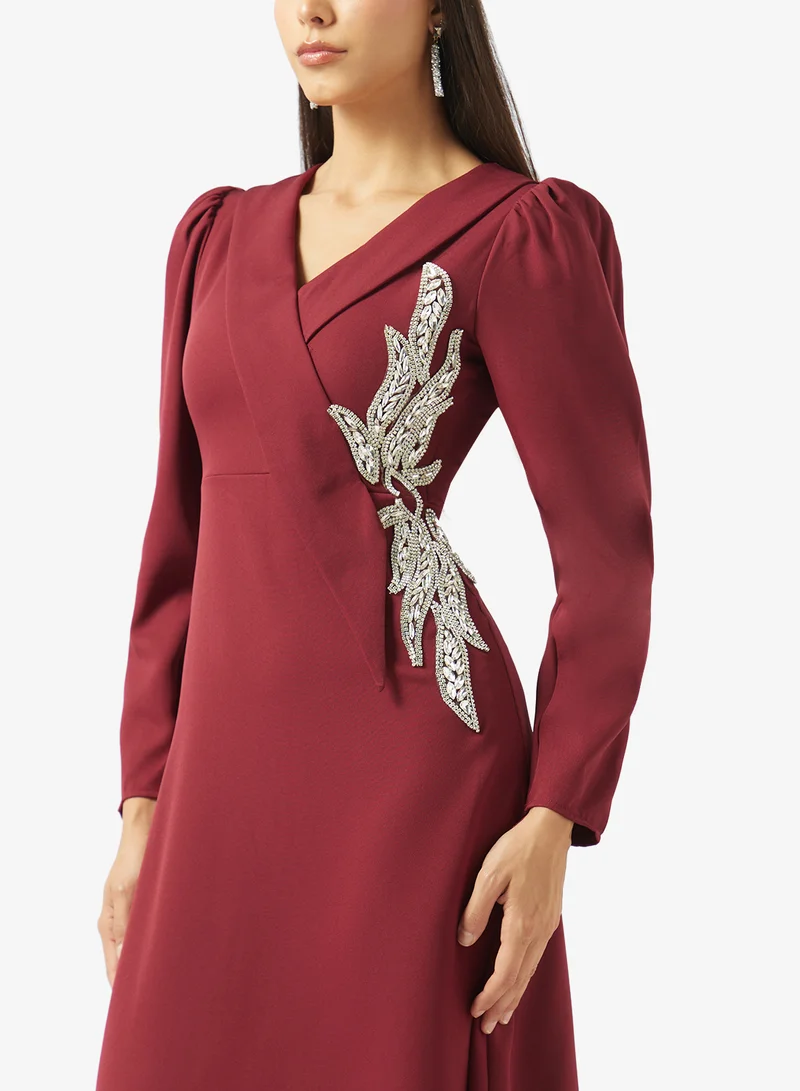 Khizana  Embroidered A-line Dress for Women | Best Price UAE