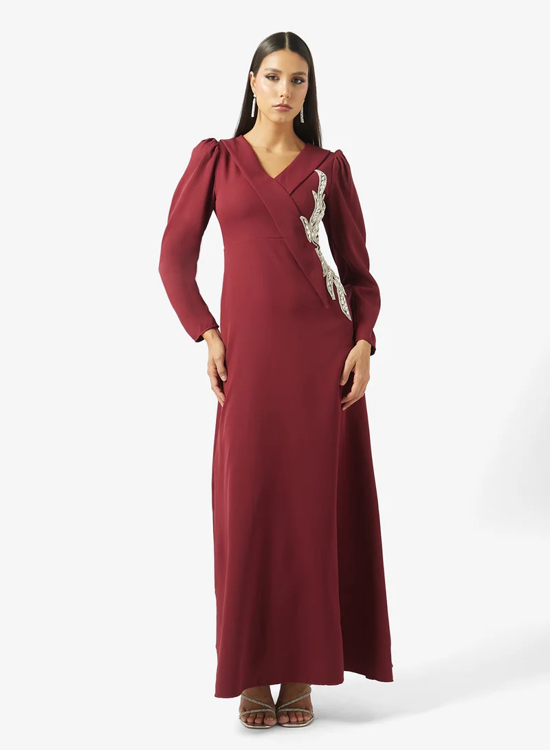 خزانة Embroidered A-line Dress
