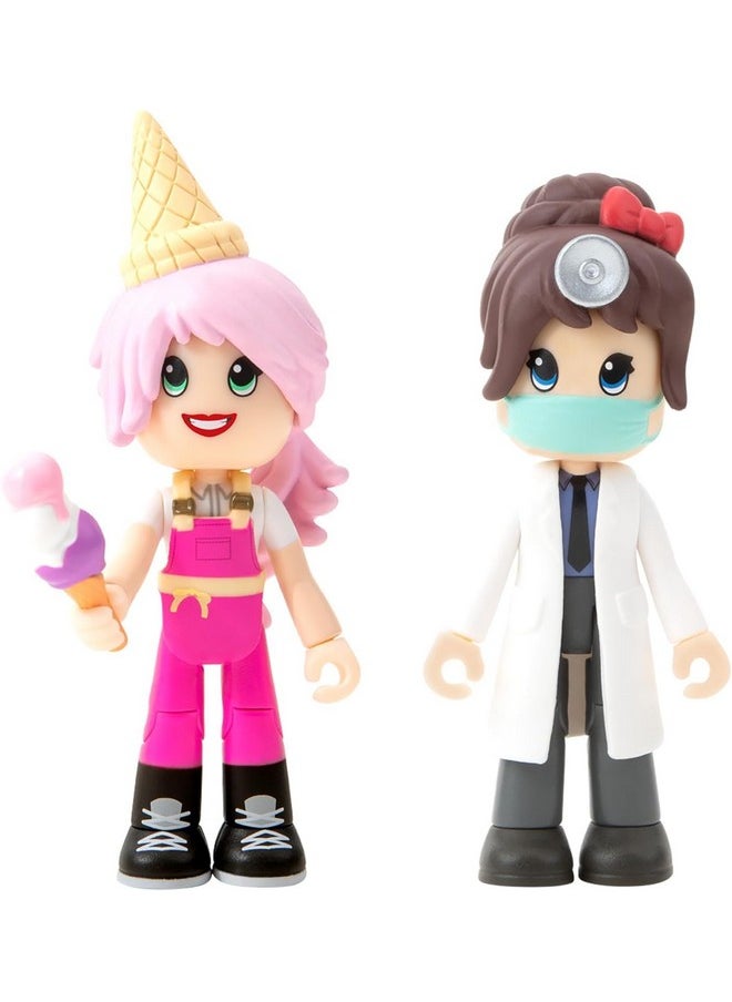 ADOPT ME! - Hospital And Ice Cream Parlour - Friends Pack Bundle - Amazon Exclusive - Top Online Game - Exclusive Virtual Item Code Included - Fun Collectible Toys, Ages 6+ - Image 1