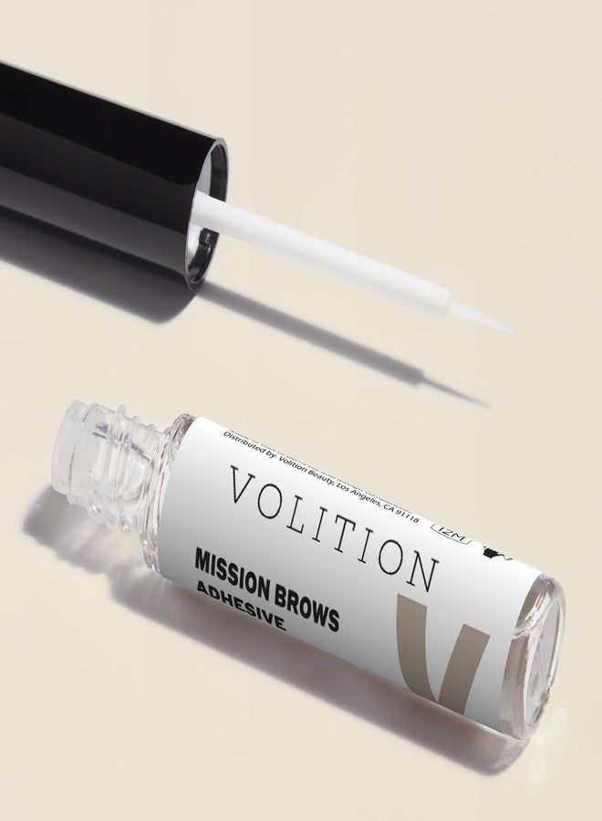 Volition Beauty Mission Brows, Dark Brown - Eyebrow Wigs Made of Responsibly-Sourced Human Hair - Long-Lasting, Realistic False Eyebrow Alternative with Easy Application - Image 3