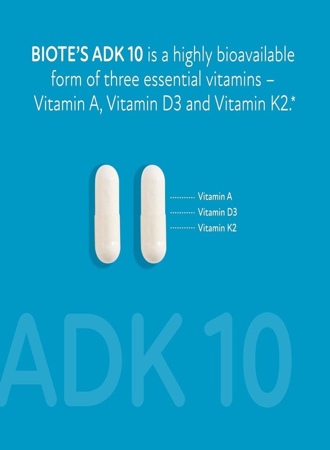 Biote Nutraceuticals - ADK 10 - Immunity + Cardiovascular (90 Capsules) - Image 3