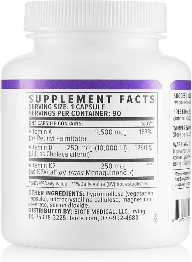 Biote Nutraceuticals - ADK 10 - Immunity + Cardiovascular (90 Capsules) - Image 5