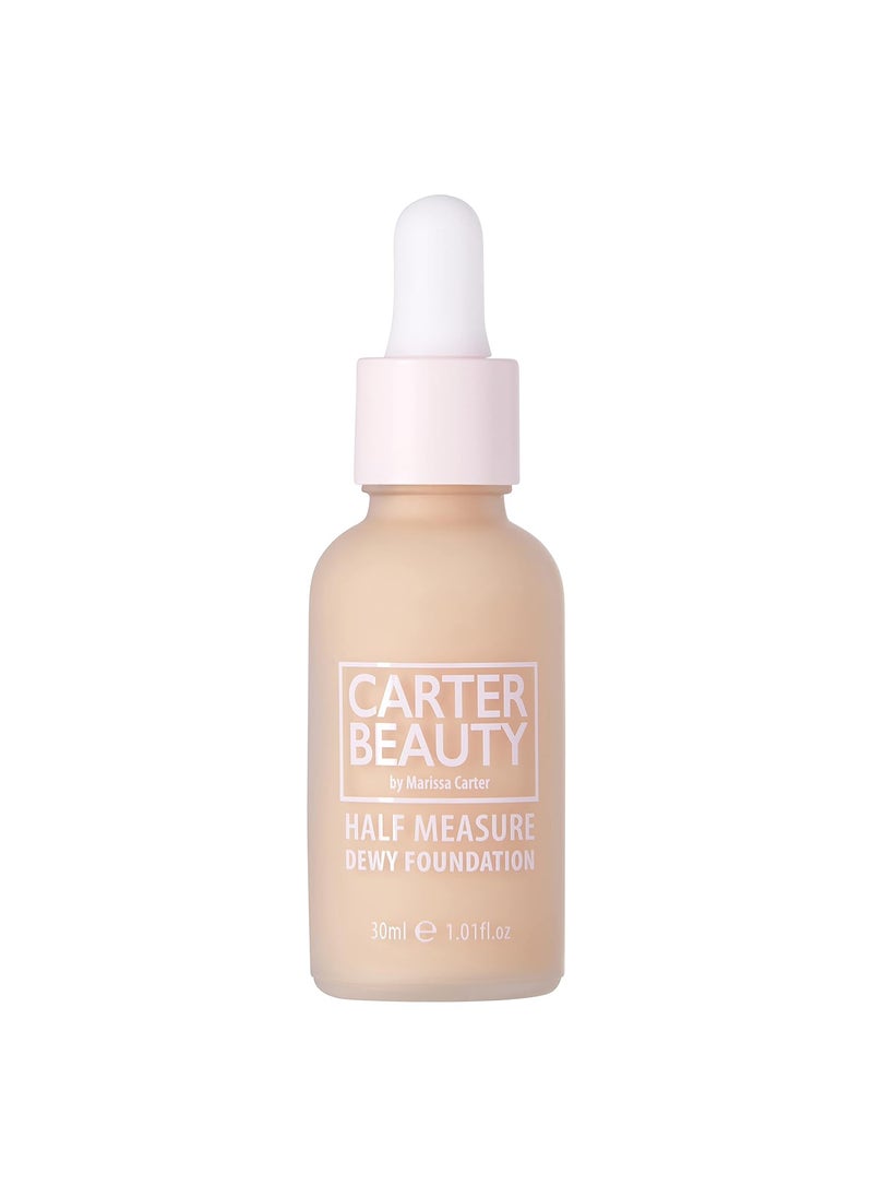 Carter Beauty - Carter Beauty By Marissa Carter Half Measure Dewy Foundation  WaterBased LightToMedium Sheer Finish  Vegan And Cruelty Free Paraben And Sulfate Free  Shortbread  101 OZ - Image 1