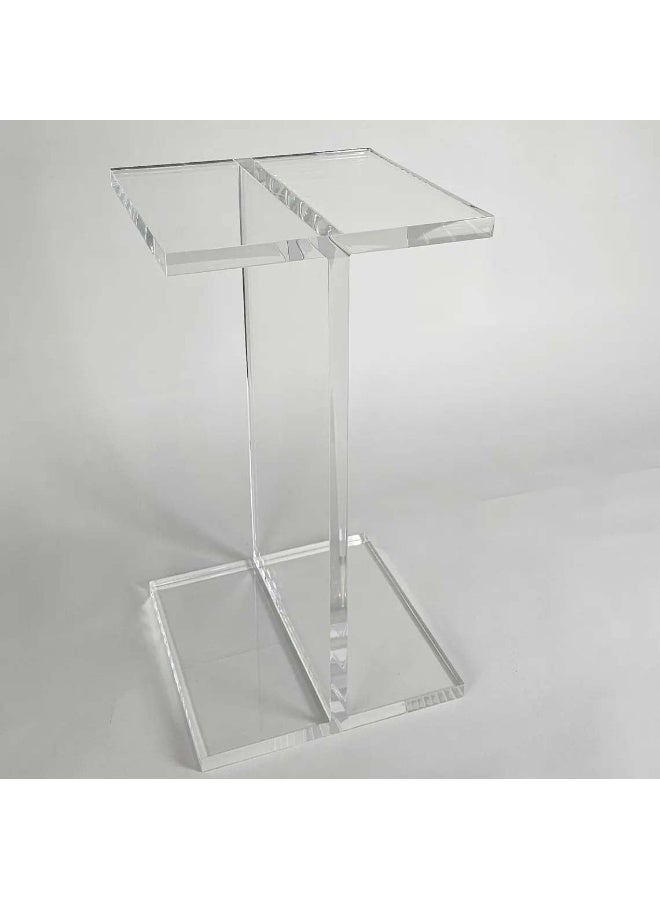 Horoof Home Horoof Home® Premium Clear Acrylic Side Table – Modern Minimalist End Table for Living Room, Bedroom & Office (56×30×30 cm), SL460 - Image 1