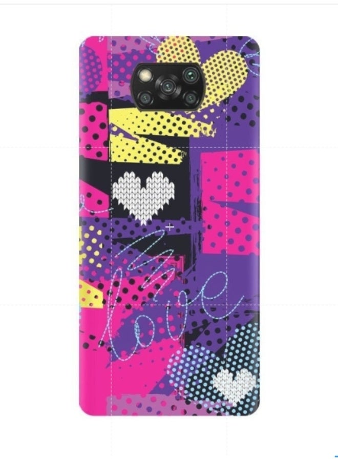 إيه إم سي ديزاين غطاء حماية واق لهاتف شاومي بوكو X3 NFC متعدد الألوان