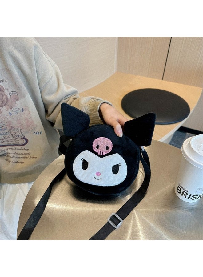 2025 Ins Children's Doll Bag  8 Inch Plush Handbag Grab Doll Coin Purse-Specifications:Round Bag  2 - Image 1