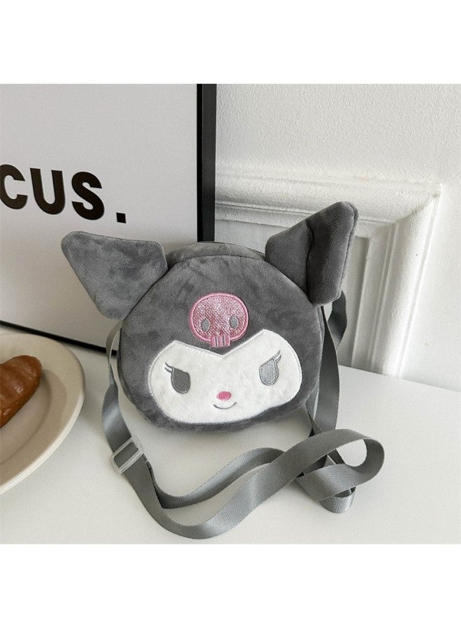 2025 Ins Children's Doll Bag  8 Inch Plush Handbag Grab Doll Coin Purse-Specifications:Round Bag  2 - Image 2