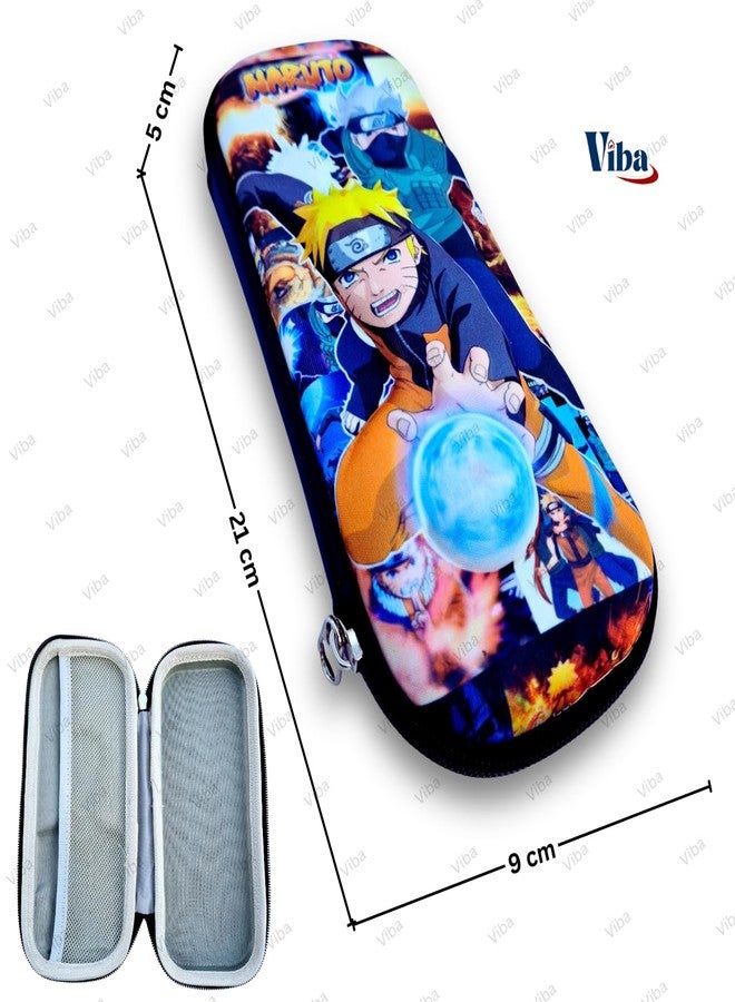 VIBA® Pencil Box Pouch for Boys (Pack of 1), Birthday Return Gifts, Gift Ideas for Kids, Stylish Premium Hardtop Stationery Bag for School Students (NRT) - Image 3