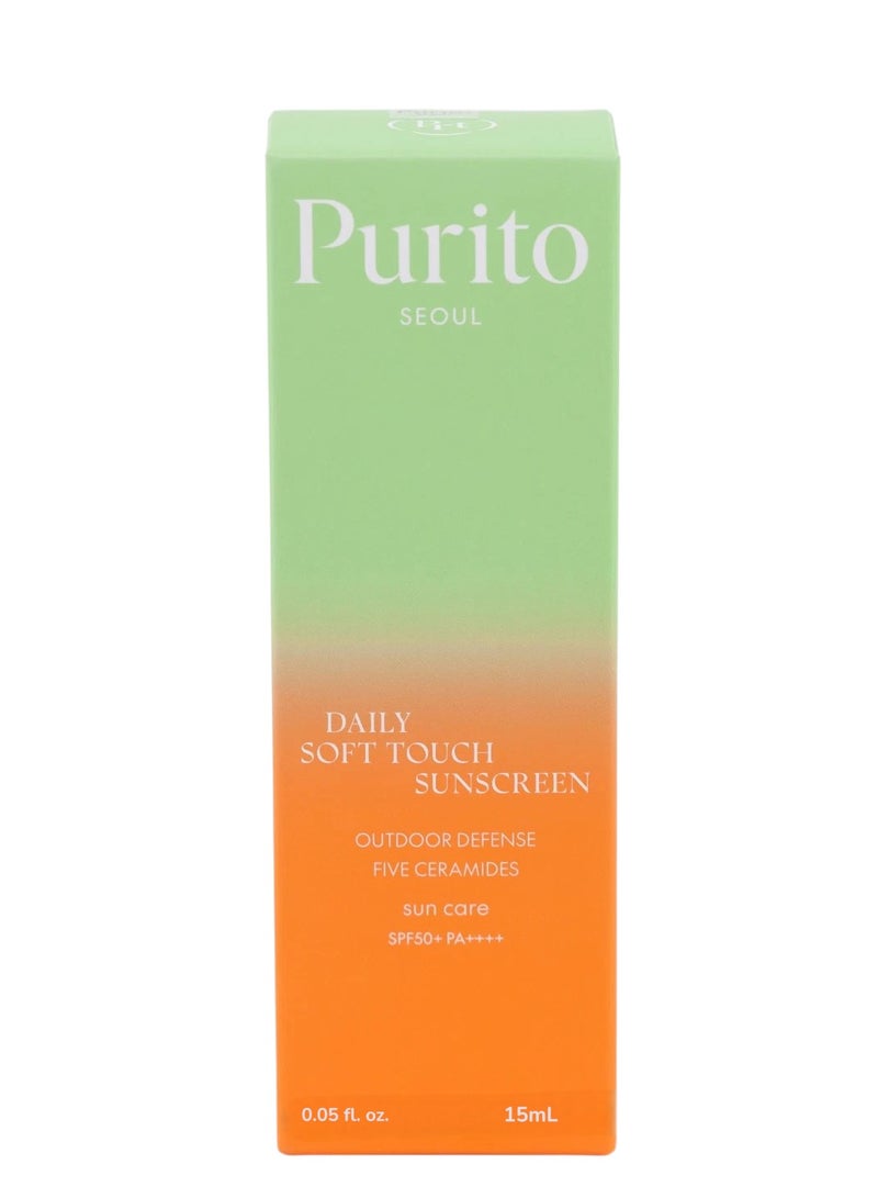 PURITO Daily Soft Touch Sunscreen SPF50+ PA+++ 15 ml - Image 1