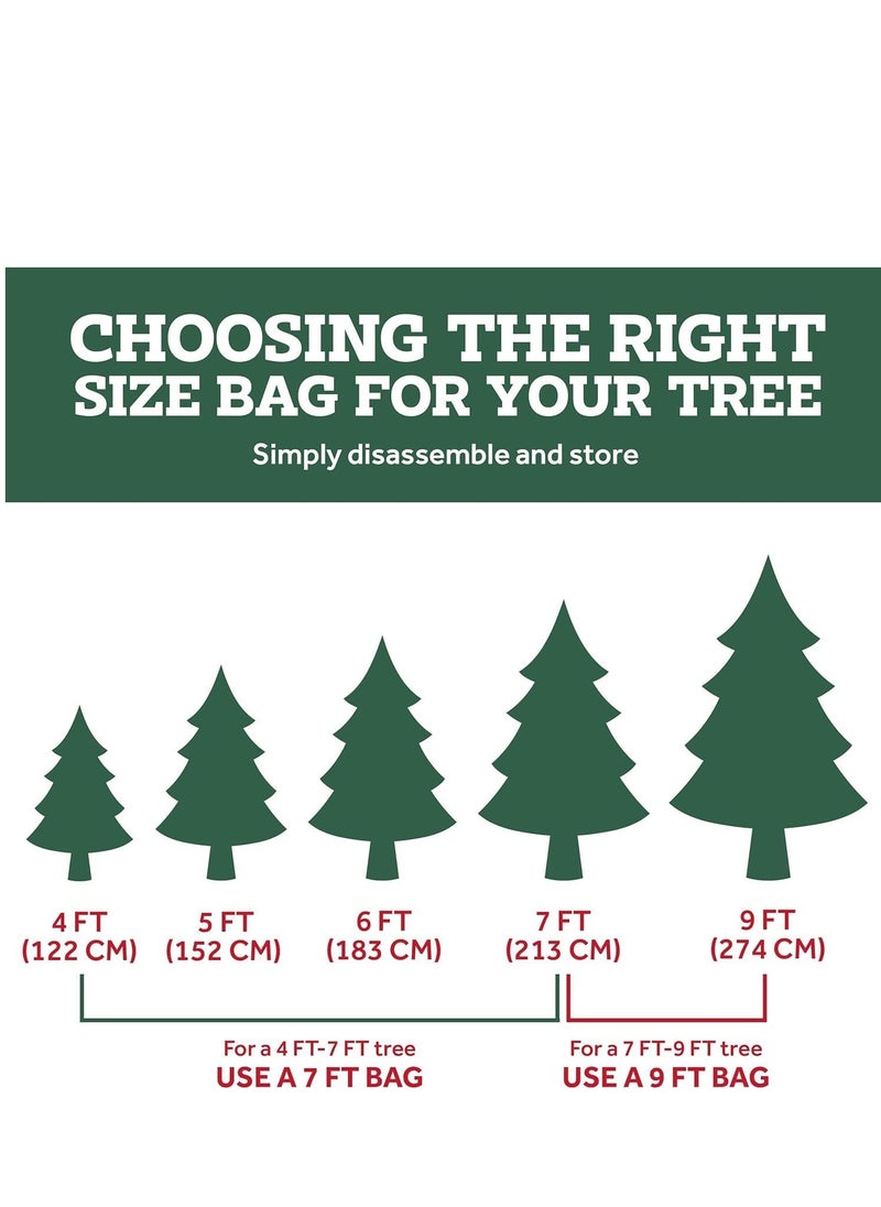 SINCHER - SINCHER Large Organiser for 9ft Artificial Tree Portable Tote Bug and Dust Proof Storage Bag (65 "x15 "x30") - Image 1