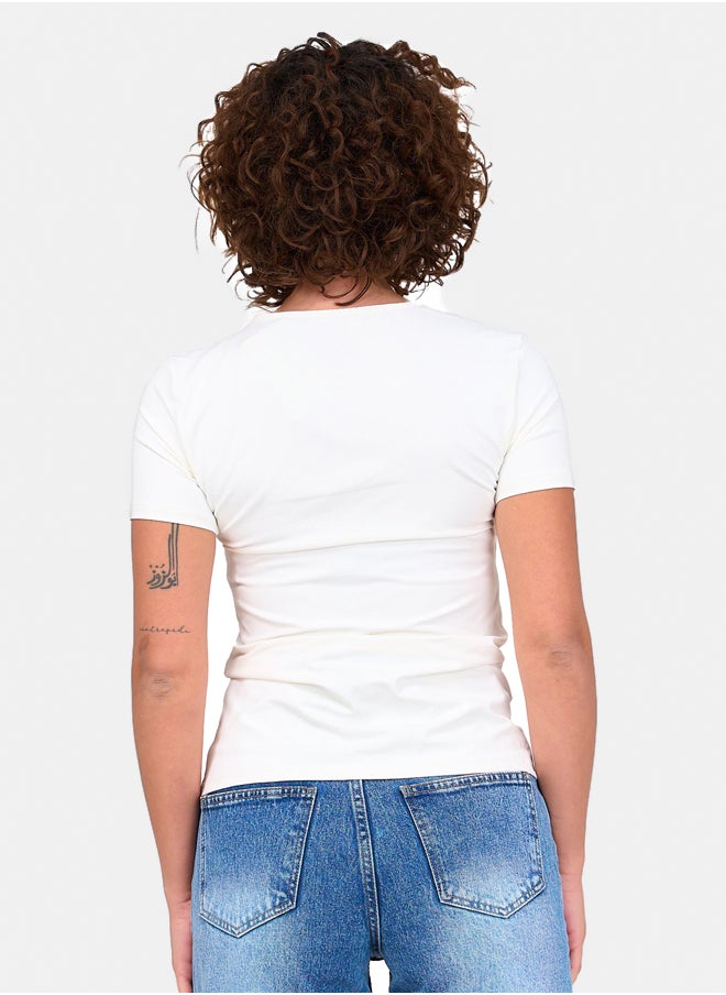 Clue Timeless Tencel Crew Neck Top  - Image 2