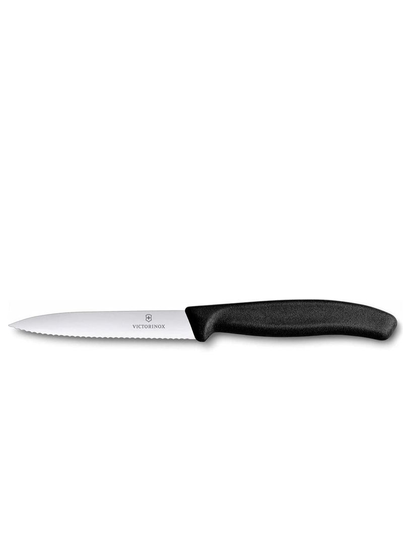 Victorinox - Victorinox 6.7733 Swiss Classic Paring 4" Serrated Blade Black - Image 1