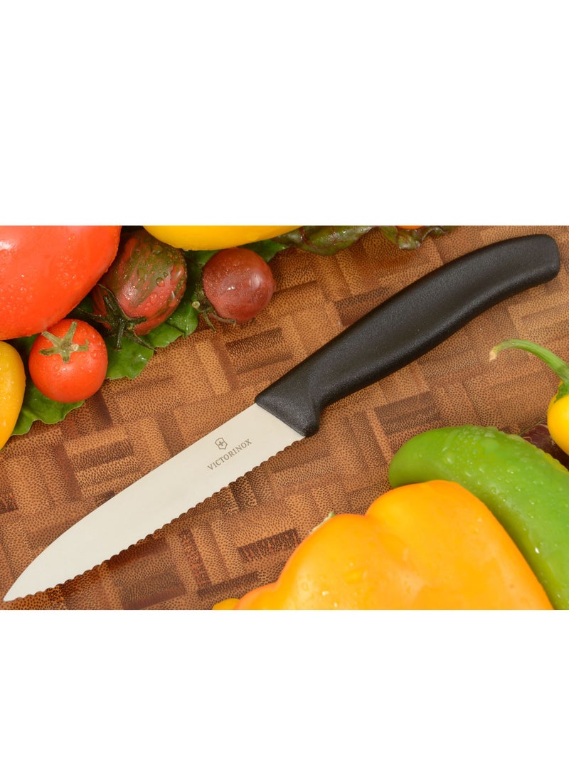 Victorinox - Victorinox 6.7733 Swiss Classic Paring 4" Serrated Blade Black - Image 1