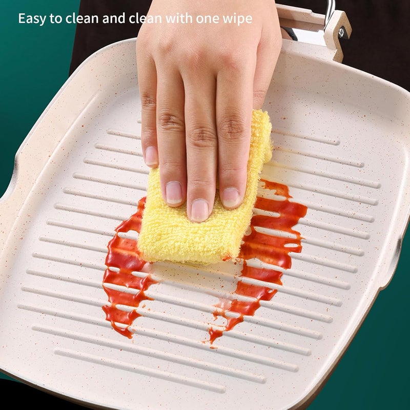 ordinarYone Non-stick aluminum alloy pan with folding handle for camping and small kitchens with even heat distribution - Image 4