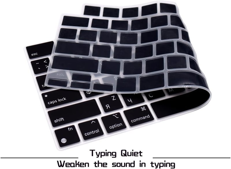 HRH Russian Language Silicone Keyboard Cover Skin for MacBook 2026 Neo 13"(A18) & Air13.6 15"(M5-M2) & Pro14 16"(M5-M1) A3404 A3448 A3449 Dust Proof Protection Accessories - Image 3