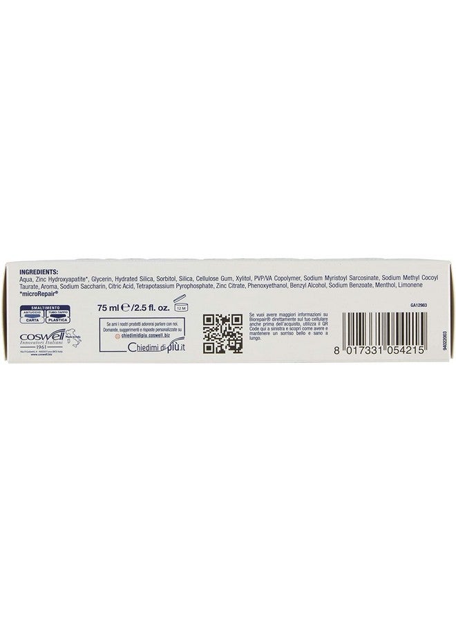 بيوريبير: معجون أسنان مبيض "برو وايت" بتقنية ميكروريبير - أنابيب سعة 75 مل (2.5 أونصة سائلة) (عبوة من 4 قطع) [مستورد من إيطاليا] - Image 5