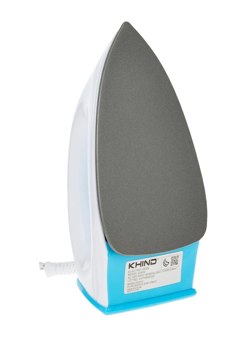 KHIND Dry Iron EI402, Dry Ironing Function, Overheat Safety Protection- (White) KHIND 1100W 1100.0 W EI402 white - Image 2
