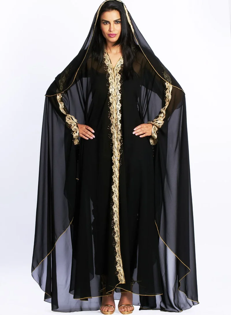 hayas closet Embellished Abaya