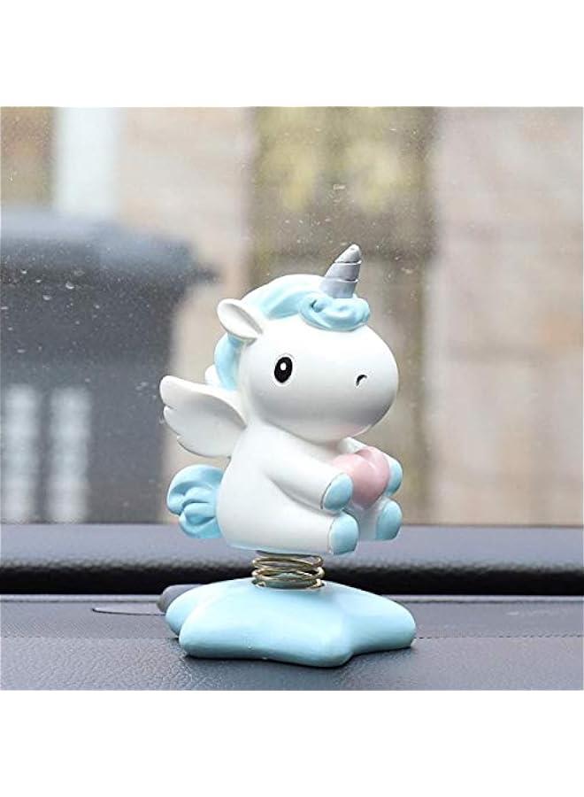 Generic Cute Unicorn Car Interior Display Figurine Dashboard Decorations Car Home Office Ornaments Decor Birthday Gift  - Image 2
