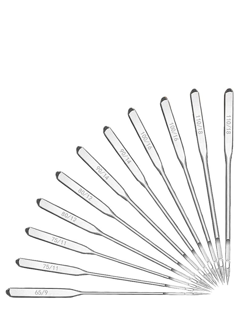 Excefore Sewing Machine Needles, 60 Pcs Universal Machine Needles,  Sharp  Heavy Duty Ballpoint Sewing Machine Needles, Sewing Machine Accessories for Denim, Jeans, Leather, Jersey  - Image 1