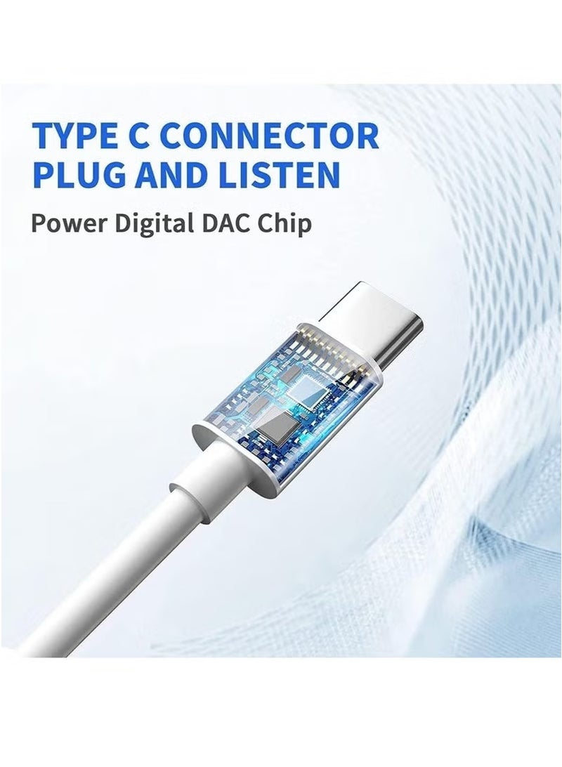 Gravity USB-C Wired Headphones Type C Earphones for iPhone 15 PRO Max, iPod with Microphone & Noise Cancelling in-Ear Headset - Image 4