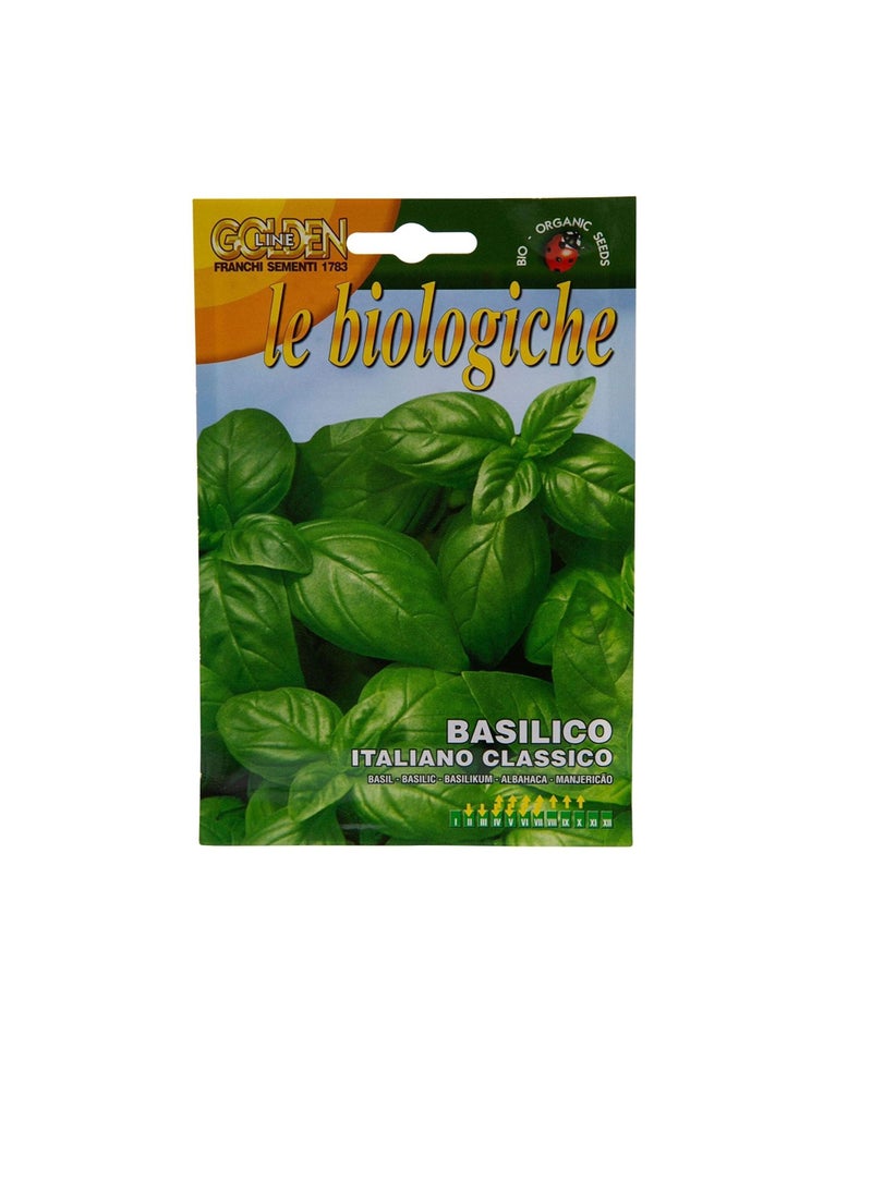 Franchi - Bio Organic Basil seeds (Made in ITALY) by FRANCHI® Golden Line with free GARDENZ® Flower Food (Made in USA) - Image 1