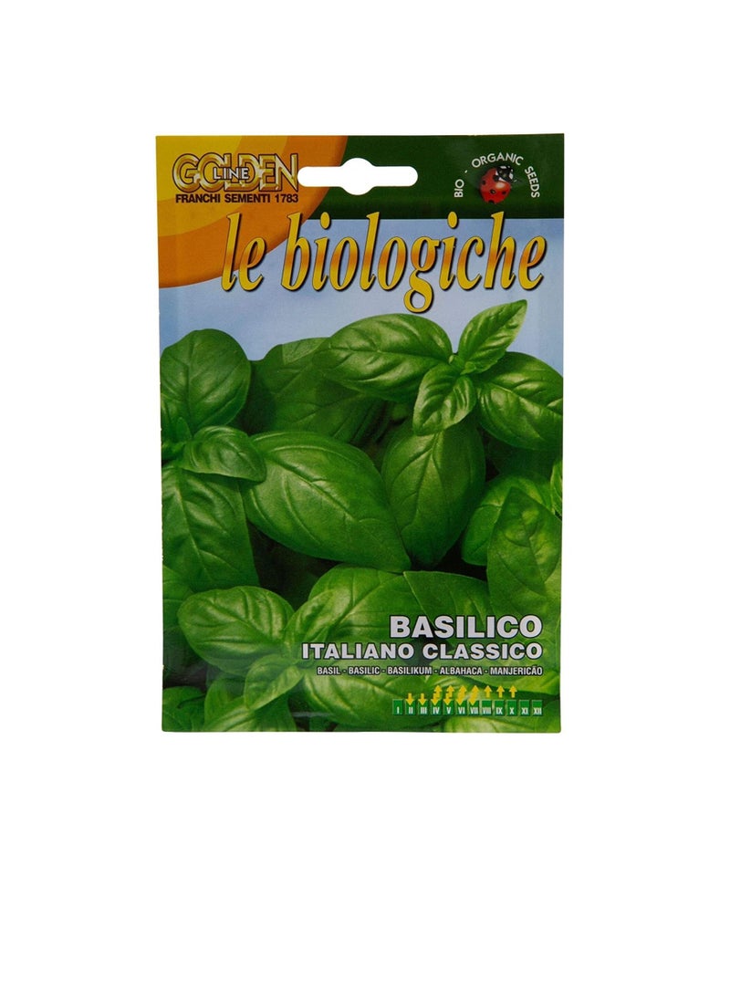 Franchi - Bio Organic Basil seeds (Made in ITALY) by FRANCHI® Golden Line with free GARDENZ® Flower Food (Made in USA) - Image 1