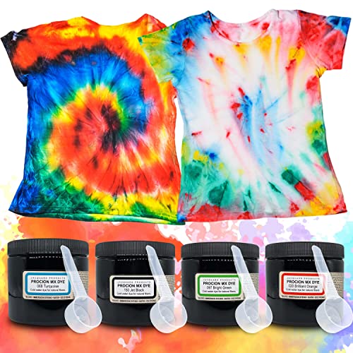 Moshify Jacquard Procion MX Dye Kit - USA Made - 8 Vibrant Colors, 8 oz Each - Fiber Reactive - Tie Dye Party Supplies - Bundled with Scoops - Image 5
