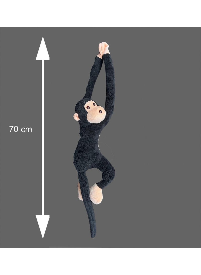 SOLE - Cute Plush Monkey Toy, 70 cm with Sticky Hands - Image 1