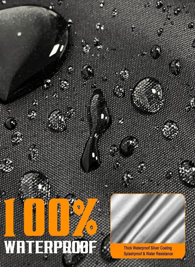 ClawsCover Zero-Turn Mower Cover Waterproof Outdoors,Tearproof 210D Oxford Cloth Fit for Lawn Riding Mower/Tractor,Up to 54”,Against UV,Dust, Dirt,Wind for All Season Using,Black-Basics - Image 4