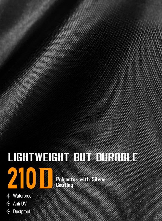 ClawsCover Zero-Turn Mower Cover Waterproof Outdoors,Tearproof 210D Oxford Cloth Fit for Lawn Riding Mower/Tractor,Up to 54”,Against UV,Dust, Dirt,Wind for All Season Using,Black-Basics - Image 3