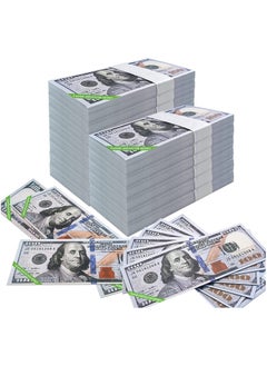 MissTiara 200 Pieces Prop Money Full Print 2 Sided Motion Picture Money Face Money Dollar Bills Realistic Money Stacks,Copy Money Play Money That Looks Real for Movie, TV, Videos  - Image 4