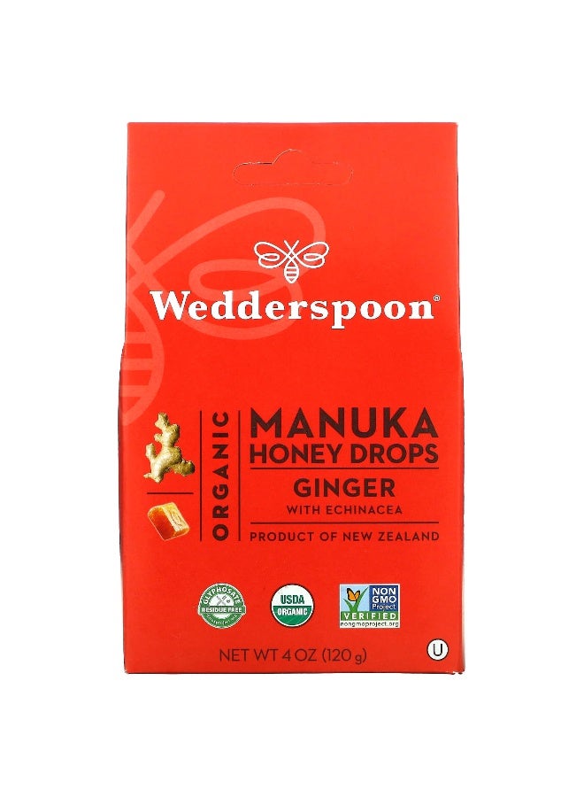 Wedderspoon ويذرسبون، قطرات عسل مانوكا العضوي، زنجبيل مع إشنسا، 4 أونصات (120 جرام)  - Image 1