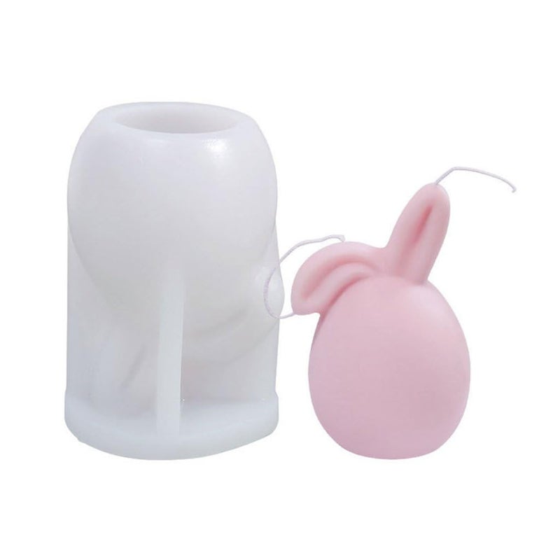 Matin Impex Faceless Rabbit Head Silicone Candle Mold - 3D Bunny Mold for DIY Scented Candle Making, Chocolate, Resin, Soap, Wax, Crafts & Home Decor - Image 5