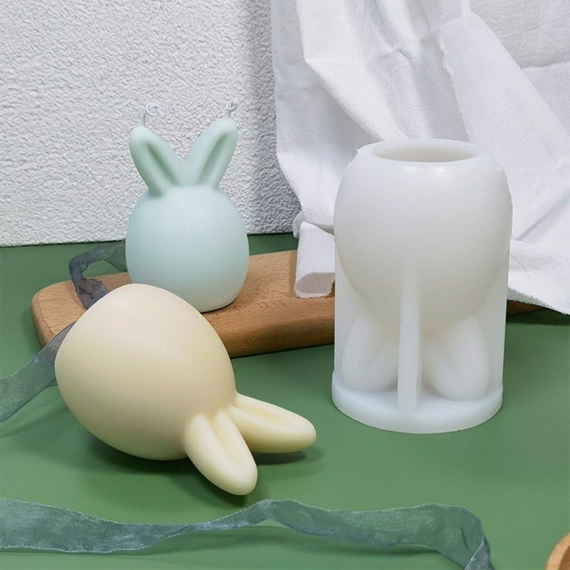 Matin Impex Faceless Rabbit Head Silicone Candle Mold - 3D Bunny Mold for DIY Scented Candle Making, Chocolate, Resin, Soap, Wax, Crafts & Home Decor - Image 4