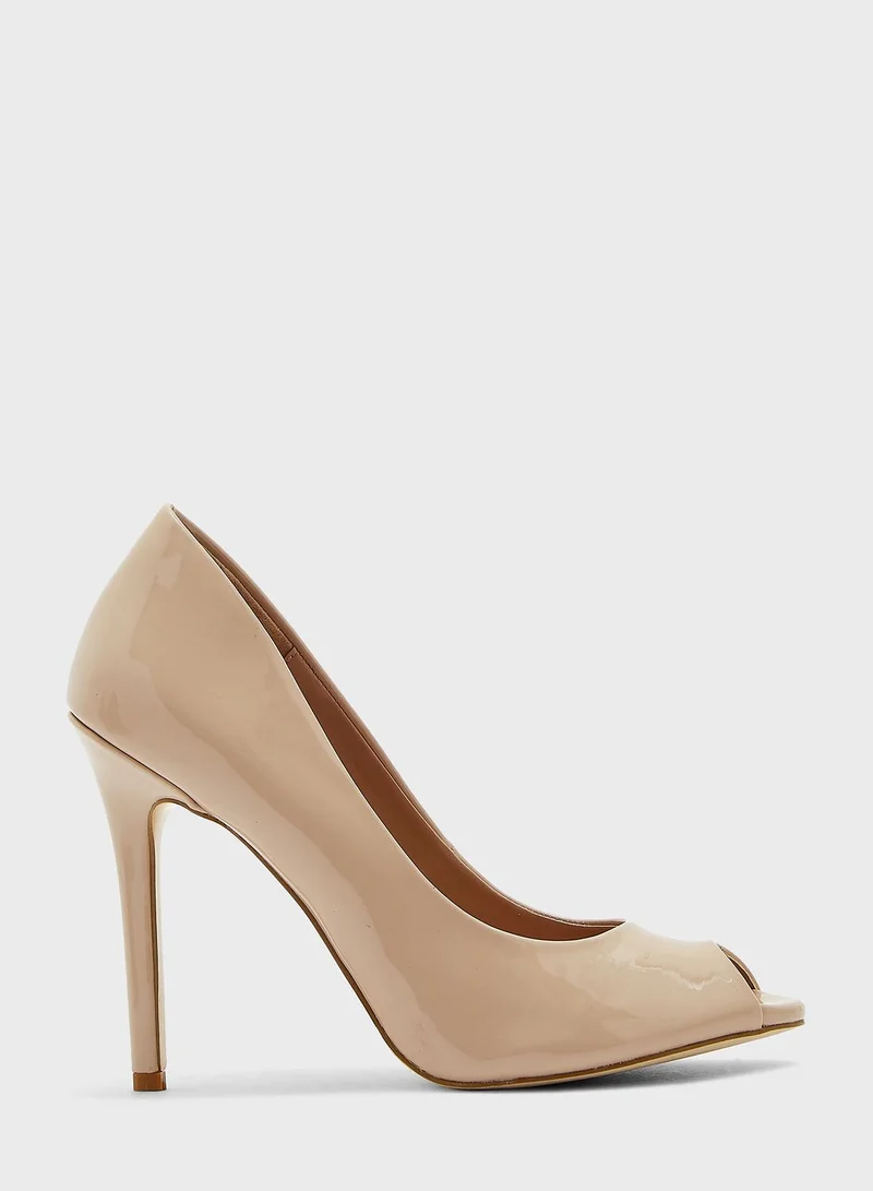Dune London Capella Peep Toe Stilleto Pumps