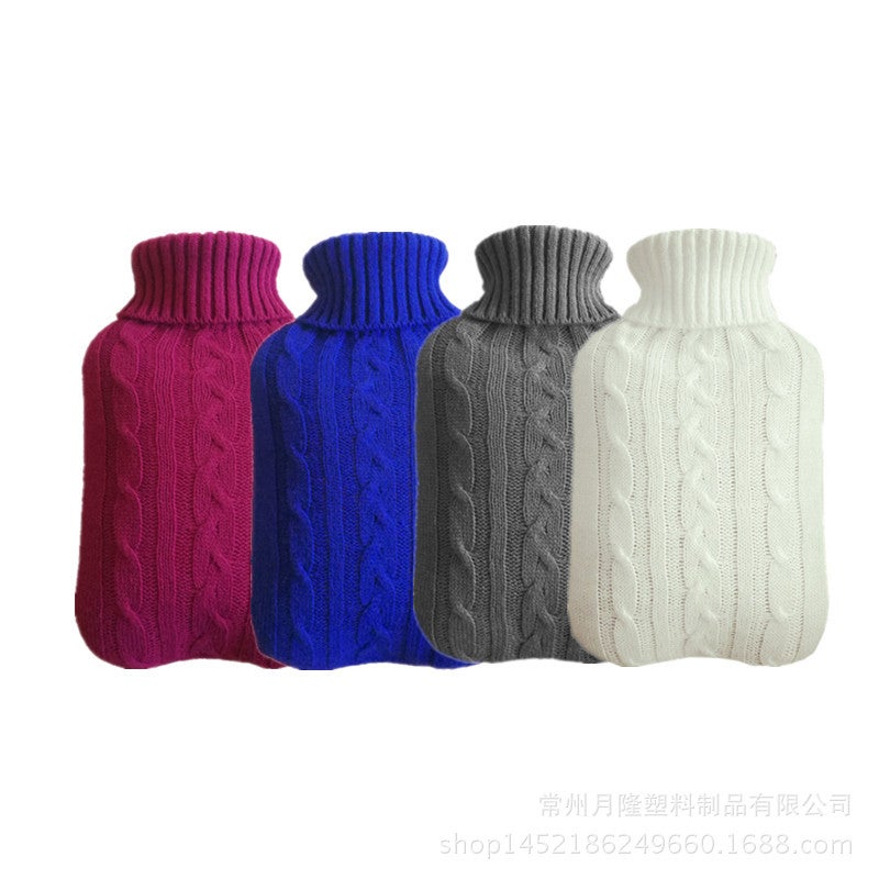 Export 2000Ml Water Bag Knitted Cover Large Cloth Cover Water-Filled Water Bag Flannel Bag - Image 2