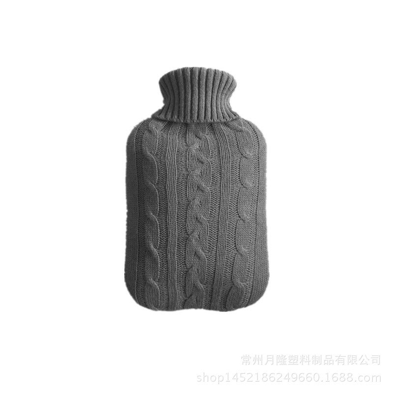 Export 2000Ml Water Bag Knitted Cover Large Cloth Cover Water-Filled Water Bag Flannel Bag - Image 4