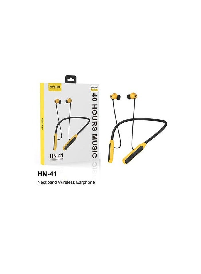 Haino Teko HN-41 Wireless Neckband Earphones – Enjoy Up to 40 Hours of Crystal Clear Audio with Comfortable, Stylish Design - Image 3