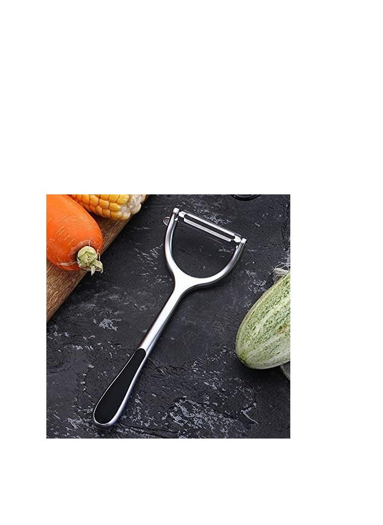 Generic Potato Vegetable Peeler for Kitchen, Stainless Steel Y-Shaped Rotating Peeler  - Image 4