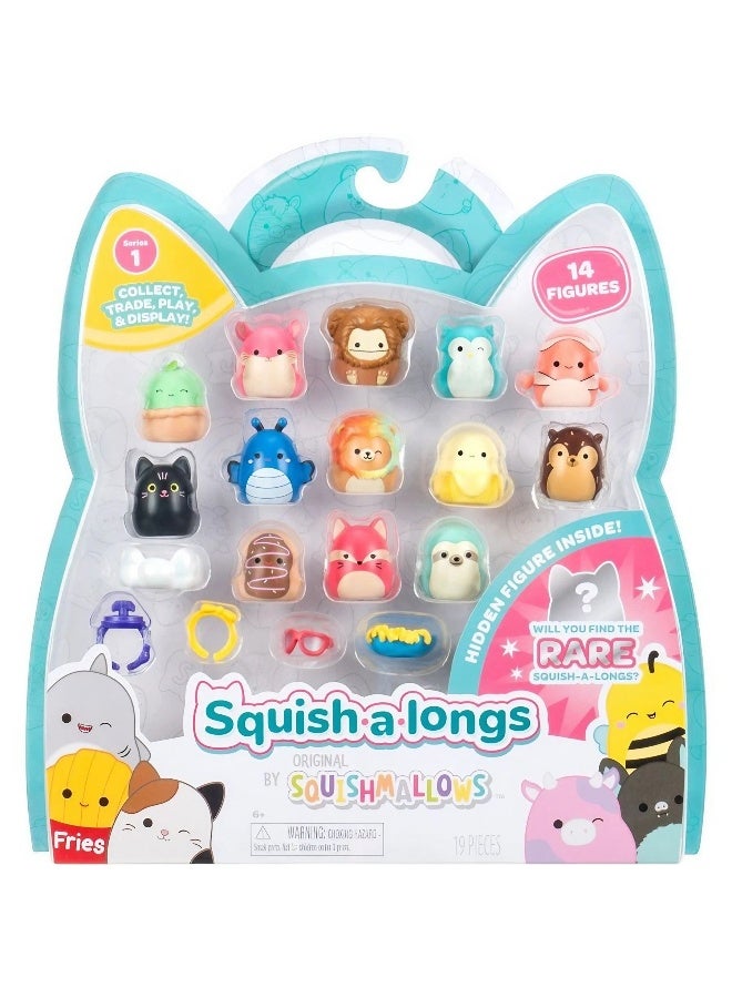 Squishmallows Squish-A-Longs Series 1 Figure Set (2.5 Cm, 14 Pieces, Styles May Vary) - Image 1