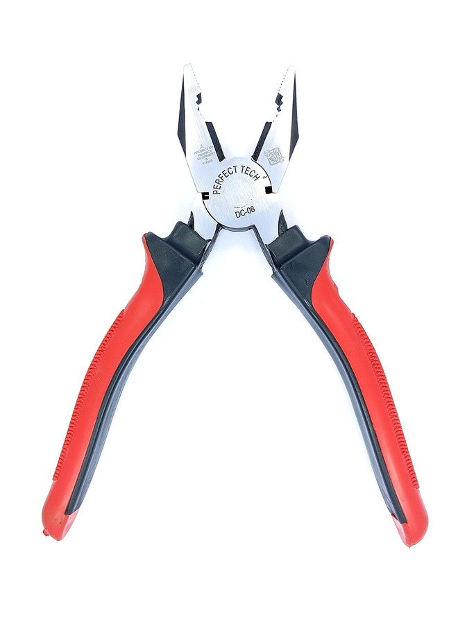 PERFECT TECH Combo Set of 5 Combination Plier 8 Inch | Screwdriver 4,6,8 Inch | Line Tester 8 Inch | Tools Kit Set | Steel Pliers Original | Heavy Duty | - Image 3