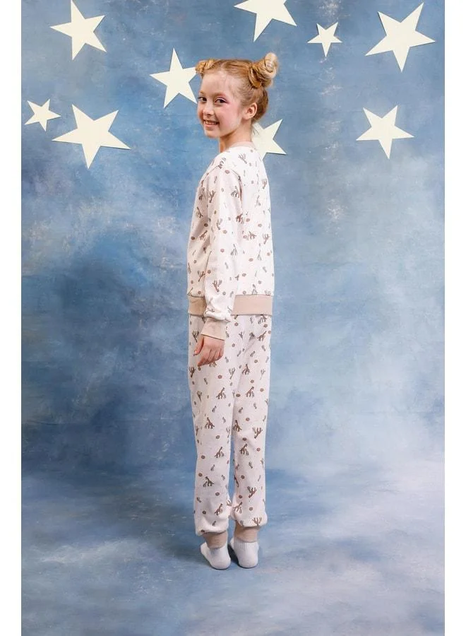 Perendi Girl's 100% Cotton Pajama Set.