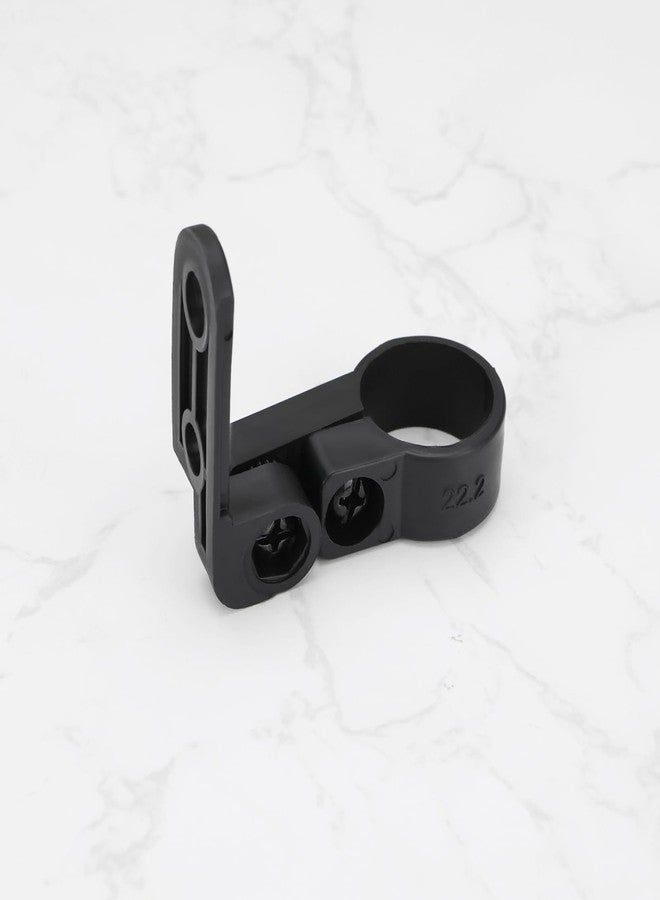 Create idea 4Pcs Bicycle Front and Rear Reflector Warning Reflector Black Plastic Bracket Seat Tube Bracket Diameter: 22.2mm 25.4mm 2 Each - Image 5