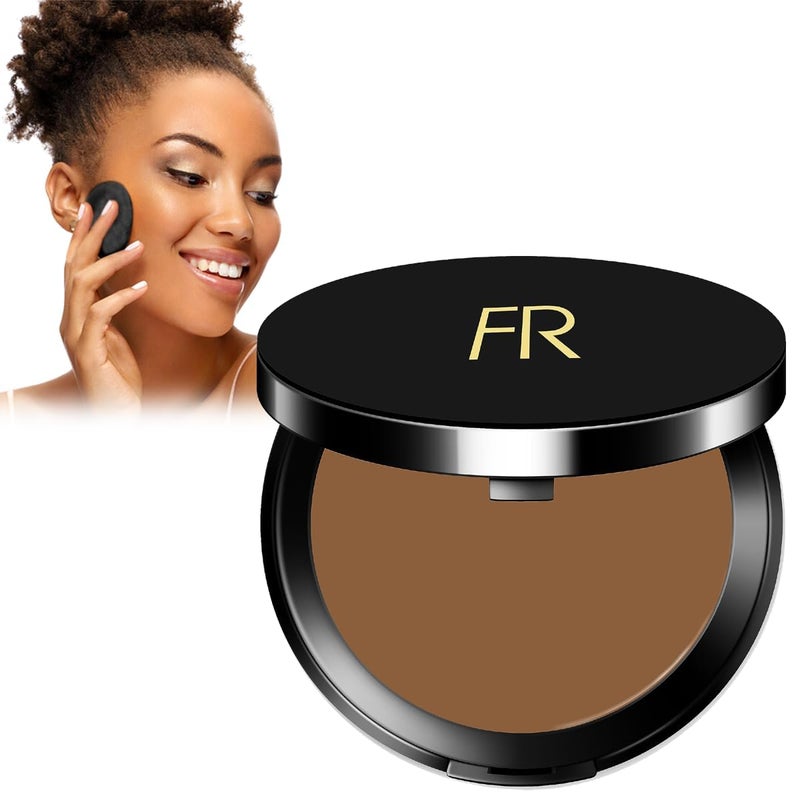 Flori Roberts Cream To Powder Foundation by Flori Roberts, Full Coverage for Women of Color or Deeper Skin Tones, Long Lasting Makeup, Matte Finish, Covers Uneven Complexion and Hides Imperfections, 0.30 oz - Image 1