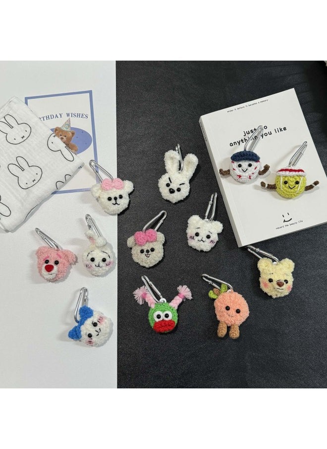 Generic - Bear Plush Knitted Cute Suitable For Smart For Apple Airtag Tracker Case Anti-lost Device Protective Cover Soft Positioning-Color:Hachi-Applicable Models:For Apple Airtag Protective Case - Image 1